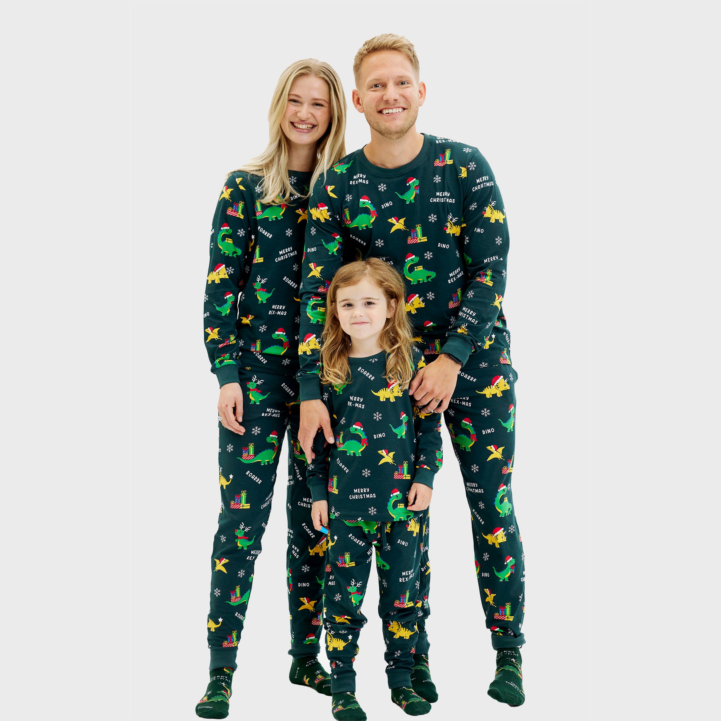 Dino Christmas pyjamas kids